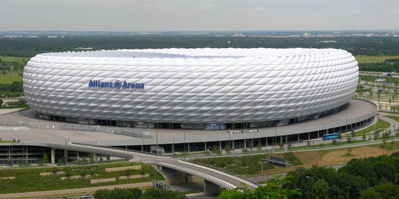 Sân thi đấu bóng đá Allianz Arena của Bayern Munich
